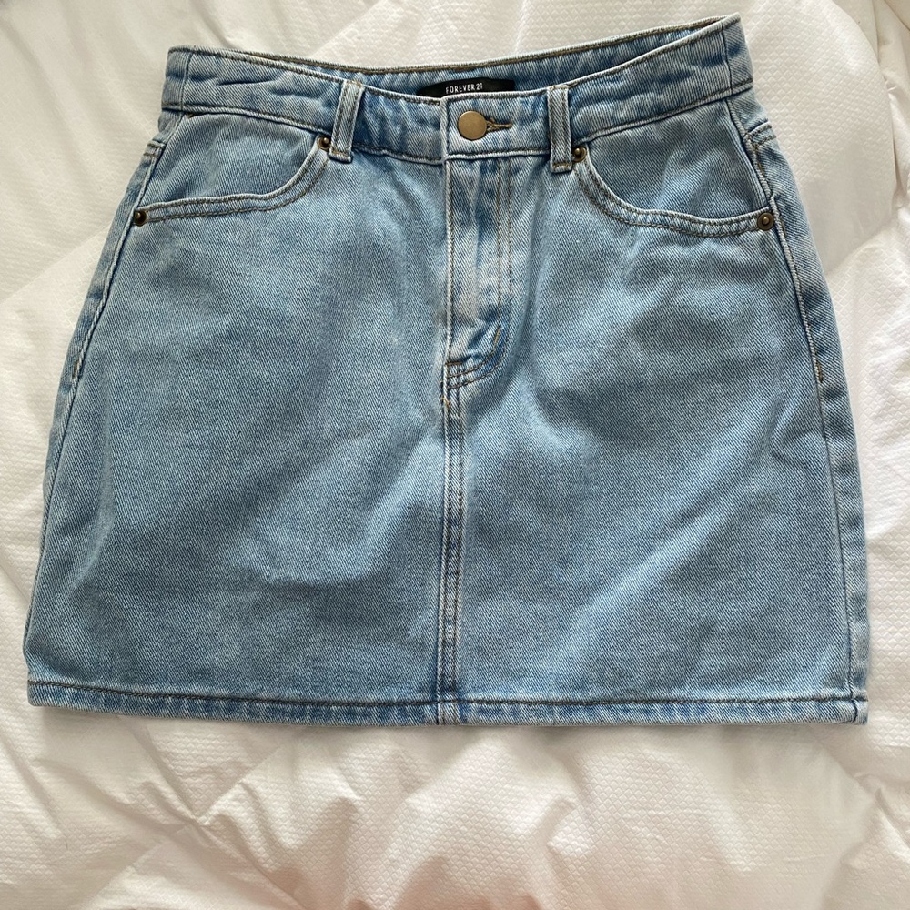 F21 Denim Skirt
